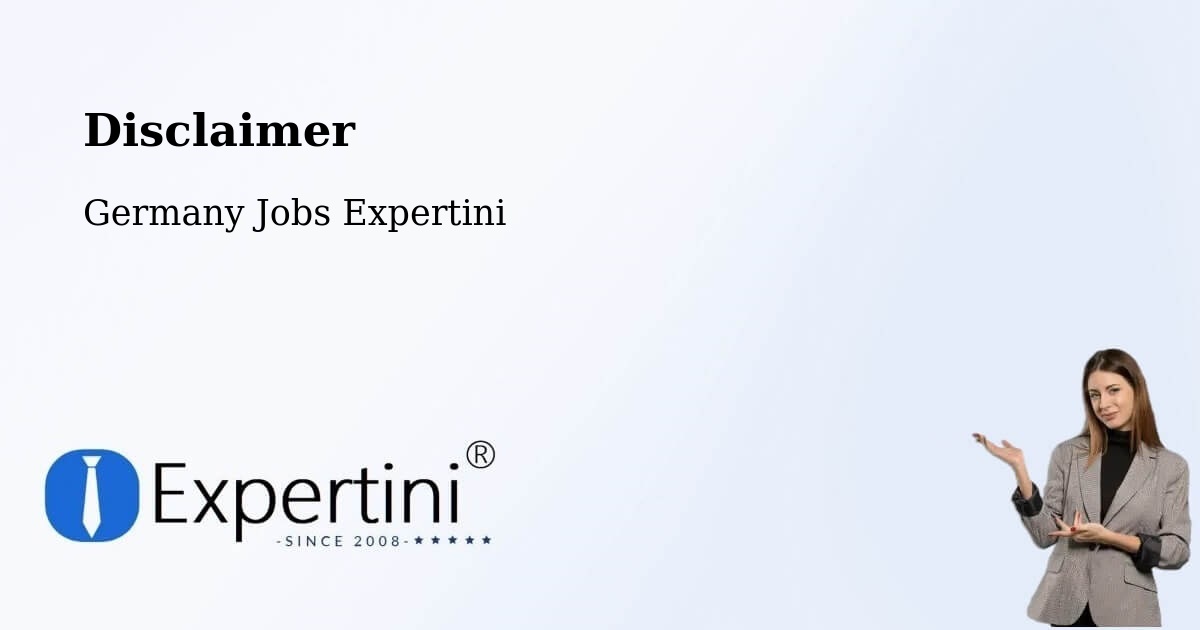 Disclaimer – Sörup - Germany Jobs Expertini